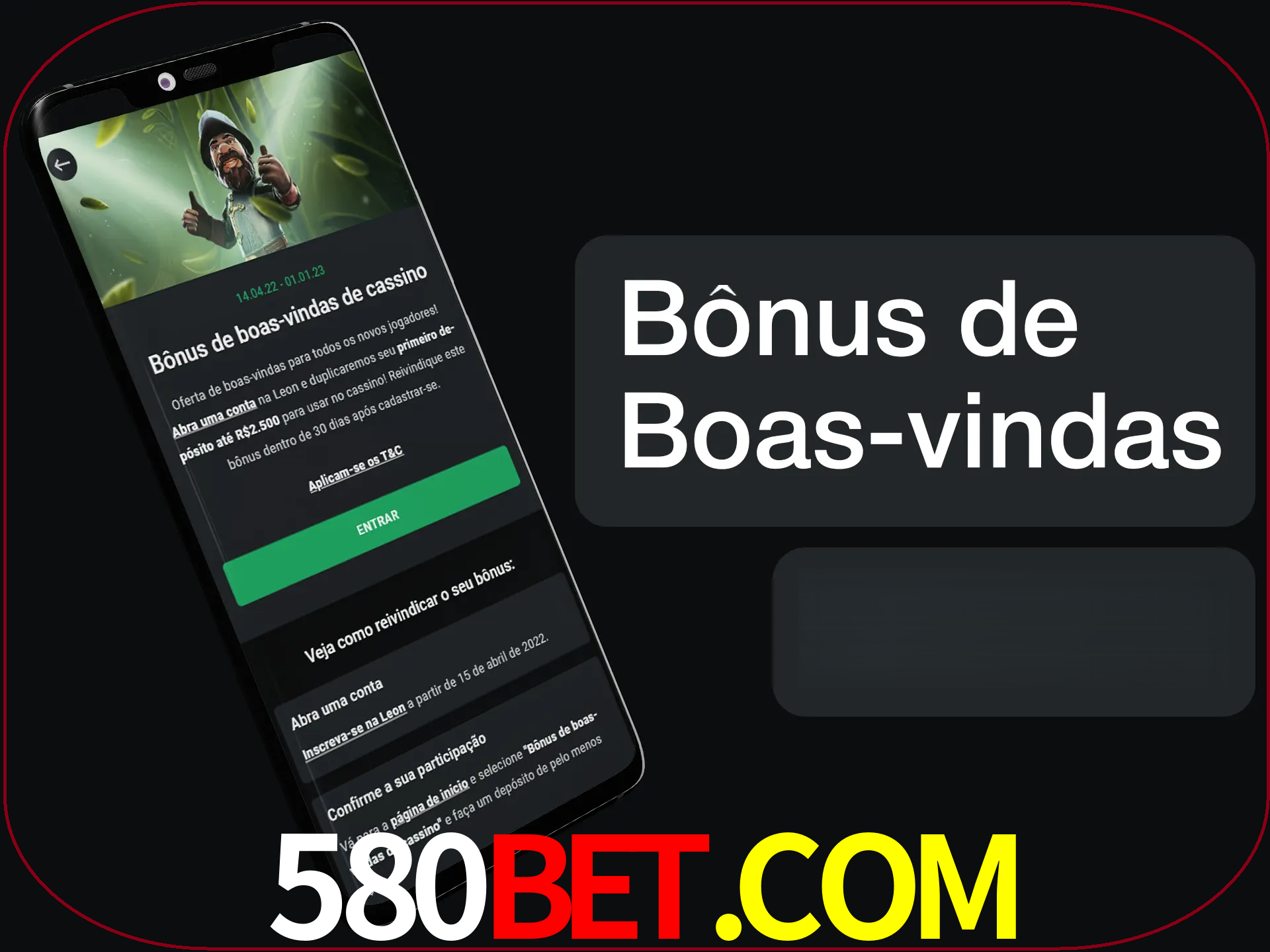 Não se esqueça de usar o bônus de boas-vindas.